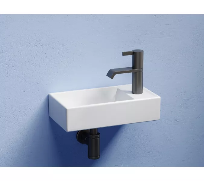 Умывальник подвесной Ceramica Nova L/R, Element 407*217*100, Выбрать цвет: Белый, Ориентация: левая, изображение 2