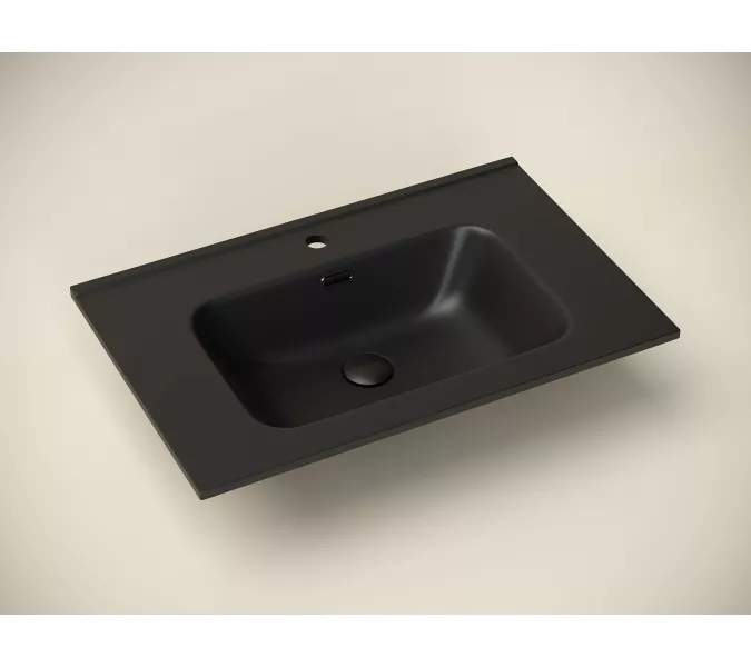 Умывальник Ceramica Nova  накладной прямоугольный (цвет Черный Матовый) Element 710*465*180мм, Ширина , в см: 71, Выбрать цвет: Черный