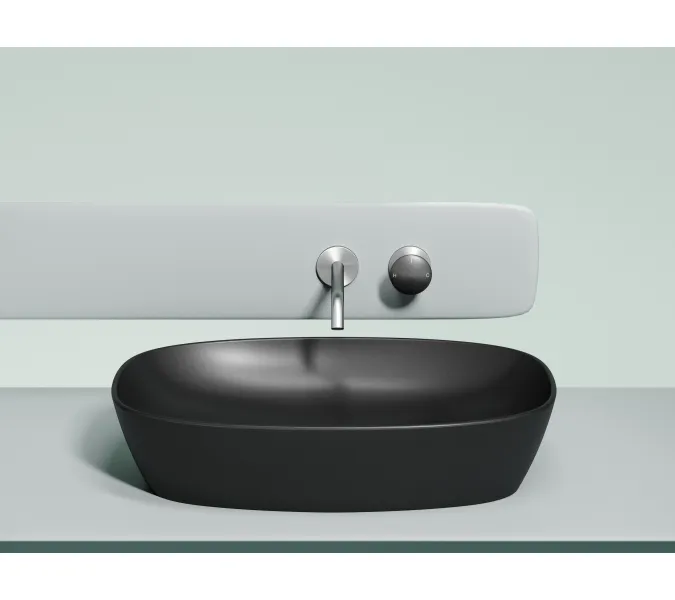 Умывальник чаша Ceramica Nova накладная овальная (цвет Черный Матовый) Element 600*380*138мм, Выбрать цвет: Черный, изображение 2