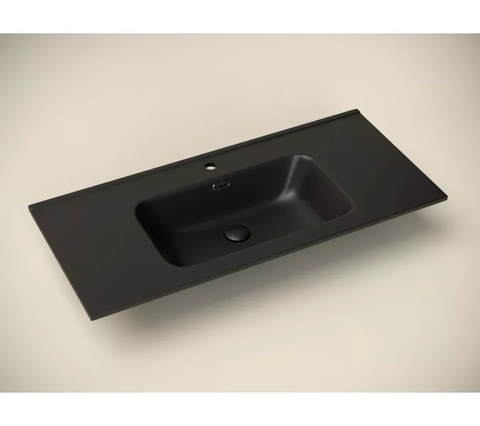 Умывальник Ceramica Nova накладной прямоугольный (цвет Черный Матовый) Element 1010*465*180мм, Ширина , в см: 101, Выбрать цвет: Черный