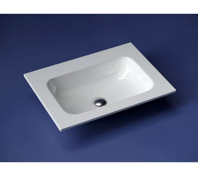 Раковина накладная Ceramica Nova  Grace без отверстия  под смеситель,  610*457*137мм, Ширина , в см: 61, Выбрать цвет: Белый