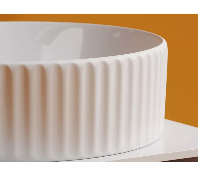 Умывальник чаша Ceramica Nova накладная круглая Element 360*360*115мм, Выбрать цвет: Белый, изображение 6