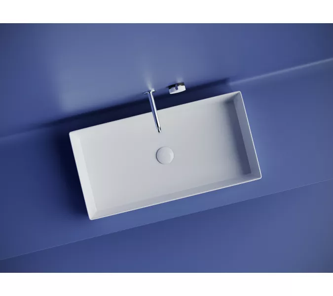 Раковина Ceramica Nova накладная прямоугольная 701*361*130, без перелива, цвет белый, арт.CN6071, Выбрать цвет: Белый, изображение 2