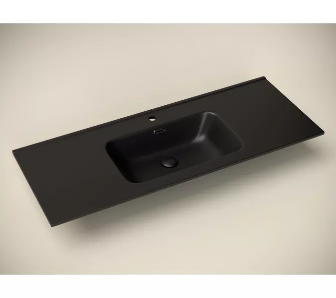 Умывальник Ceramica Nova накладной прямоугольный (цвет Черный Матовый) Element 1210*465*180мм, Ширина , в см: 121, Выбрать цвет: Черный