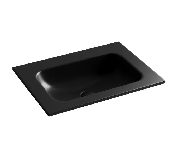Раковина накладная Ceramica Nova Graceбез отверстия  под смеситель,  610*457*137мм, Ширина , в см: 61, Выбрать цвет: Черный, изображение 2