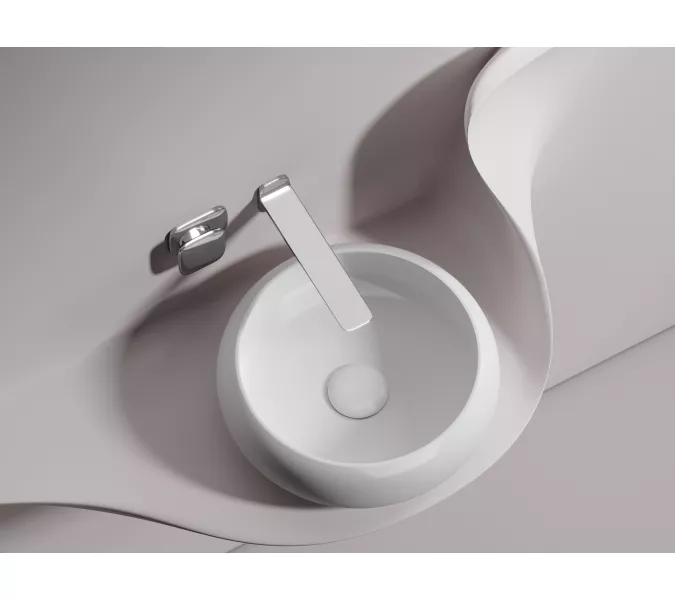 Умывальник чаша Ceramica Nova накладная круглая (цвет Белый Матовый) Element 360*360*120мм, Выбрать цвет: Белый матовый