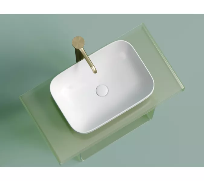 Умывальник чаша Ceramica Nova накладная прямоугольная (цвет Белый Матовый) Element 500*359*145мм, Выбрать цвет: Белый матовый, изображение 2