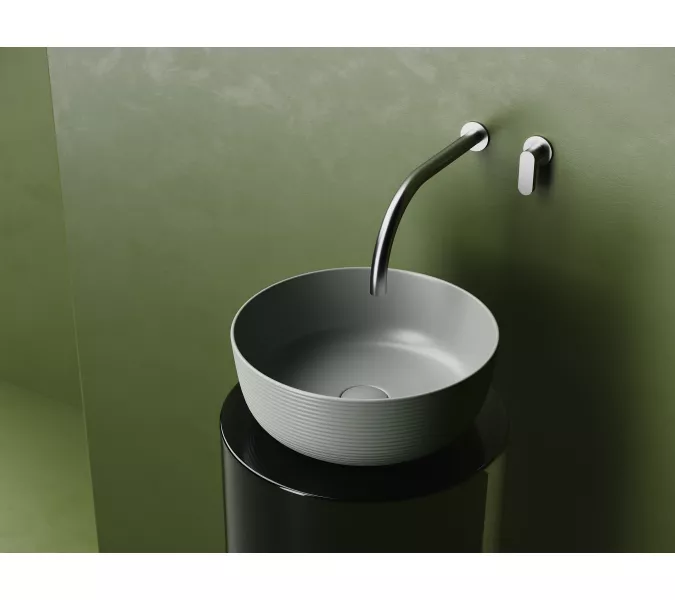 Раковина Ceramica Nova накладная круглая 356*356*135, без перелива, цвет антрацит матовый, Выбрать цвет: Антрацит матовый