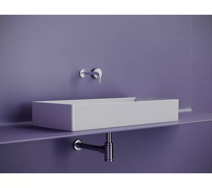 Раковина Ceramica Nova накладная прямоугольная 801*361*130, без перелива, цвет белый, Выбрать цвет: Белый, изображение 2