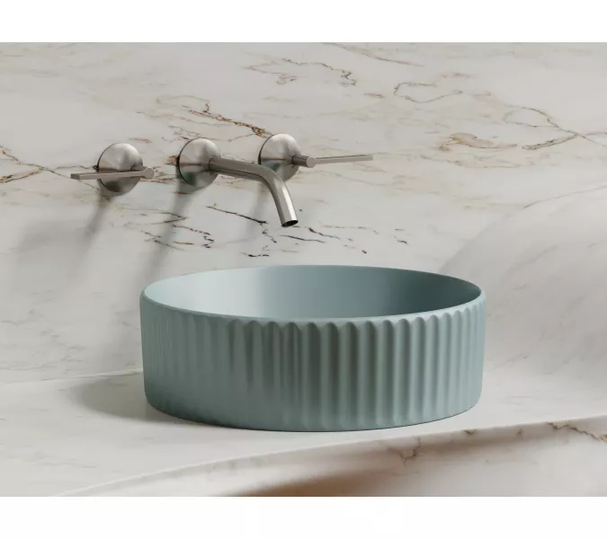 Умывальник чаша Ceramica Nova накладная круглая (цвет Зеленый Матовый) Element 360*360*115мм, Выбрать цвет: Зеленый, изображение 2