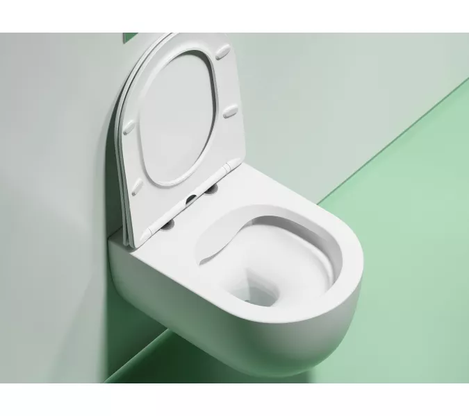 Подвесной унитаз Ceramica Nova Modena  Rimless (цвет Белый Матовый), Выбрать цвет: Белый матовый, изображение 6