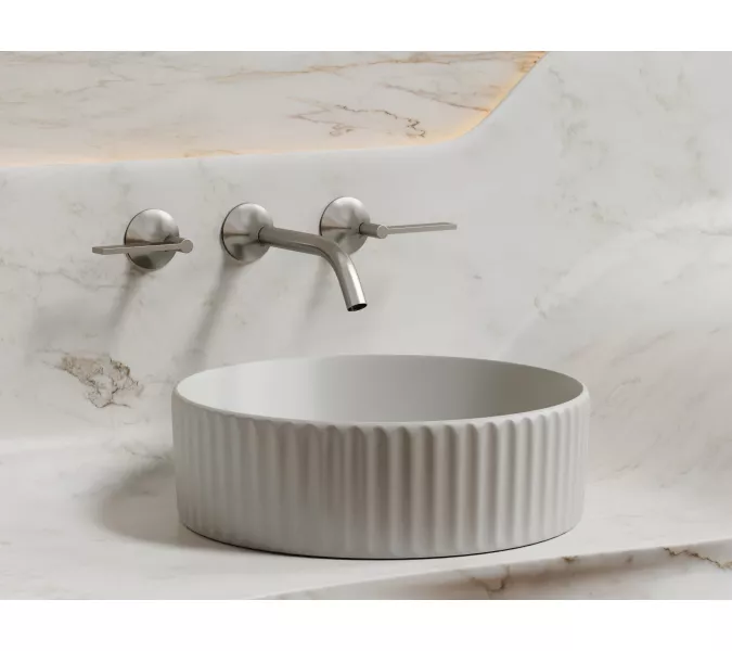 Умывальник чаша Ceramica Nova накладная круглая (цвет Серый Матовый) Element 360*360*115мм, Выбрать цвет: серый, изображение 3