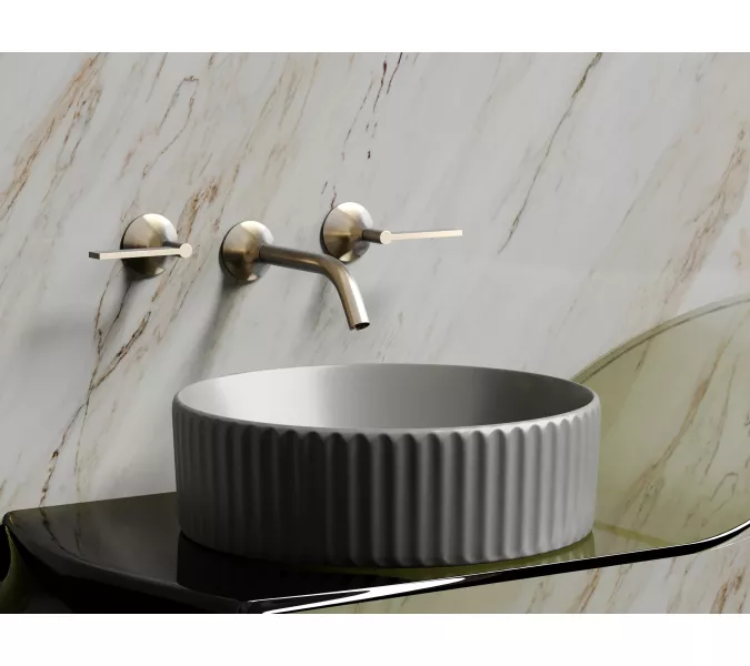 Умывальник чаша Ceramica Nova накладная круглая (цвет Антрацит Матовый) Element 360*360*115мм, Выбрать цвет: Антрацит матовый, изображение 2