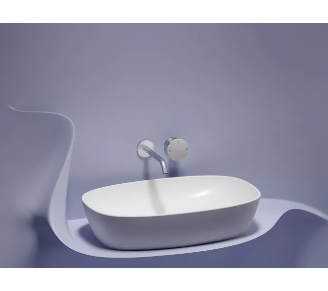 Умывальник чаша Ceramica Nova накладная овальная (цвет Белый Матовый) Element 600*380*138мм, Выбрать цвет: Белый матовый, изображение 3