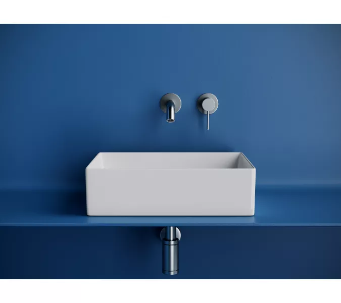 Раковина Ceramica Nova накладная прямоугольная 361*471*130, без перелива, цвет белый, арт.CN6069, Выбрать цвет: Белый, изображение 3