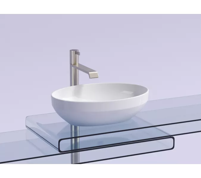 Умывальник чаша Ceramica Nova накладная овальная Element 502*363*145мм, Выбрать цвет: Белый, изображение 3