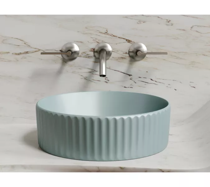 Умывальник чаша Ceramica Nova накладная круглая (цвет Зеленый Матовый) Element 360*360*115мм, Выбрать цвет: Зеленый, изображение 3