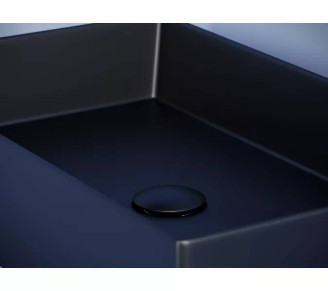 Раковина Ceramica Nova накладная прямоугольная 601*361*130, без перелива, цвет черный матовый, арт. CN6070MB, Выбрать цвет: Черный, изображение 2