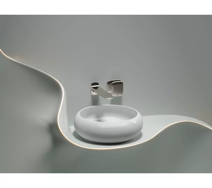 Умывальник чаша Ceramica Nova накладная круглая Element 360*360*120мм, Выбрать цвет: Белый, изображение 4