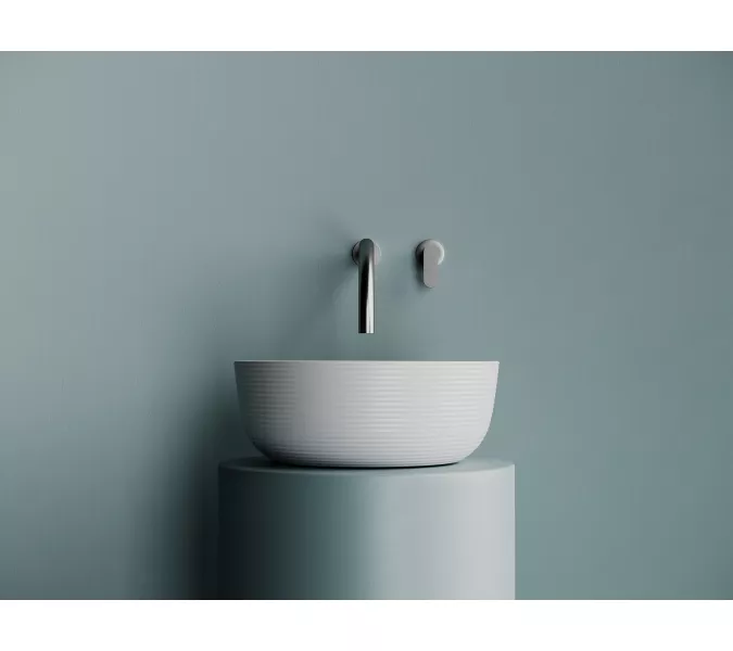 Раковина Ceramica Nova накладная круглая 356*356*135, без перелива, цвет белый матовый, Выбрать цвет: Белый матовый, изображение 2