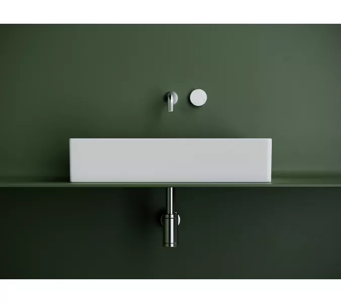 Раковина Ceramica Nova накладная прямоугольная 601*361*130, без перелива, цвет белый, арт. CN6070, Выбрать цвет: Белый, изображение 3