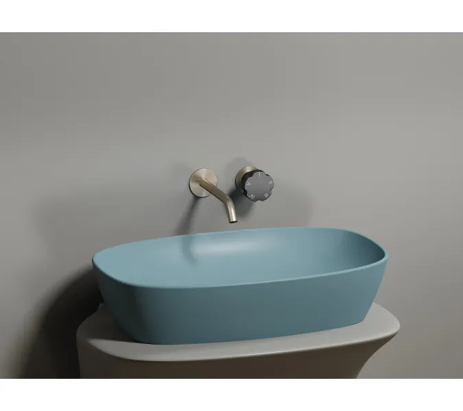 Умывальник чаша Ceramica Nova накладная овальная (цвет Зеленый Матовый) Element 600*380*138мм, Выбрать цвет: Зеленый, изображение 3