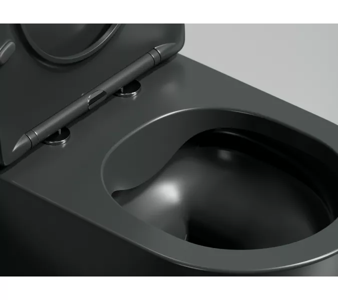 Подвесной унитаз Ceramica Nova Modena  Rimless (цвет Темный Антрацит Матовый),, Выбрать цвет: Темный антрацит матовый, изображение 8