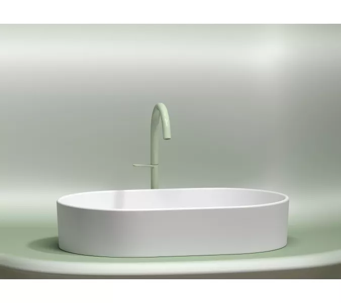 Умывальник чаша Ceramica Nova накладная овальная (цвет Белый Матовый) Element 608*385*122мм, Выбрать цвет: Белый матовый, изображение 4