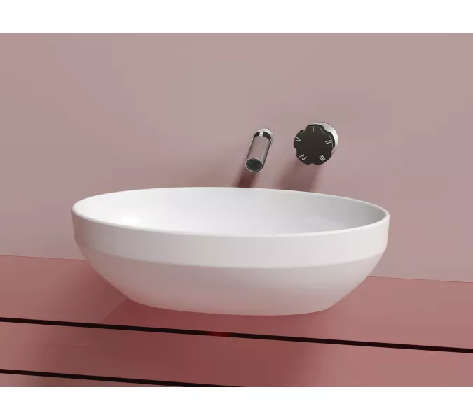 Умывальник чаша Ceramica Nova накладная овальная (цвет Белый Матовый) Element 502*363*145мм, Выбрать цвет: Белый матовый, изображение 4