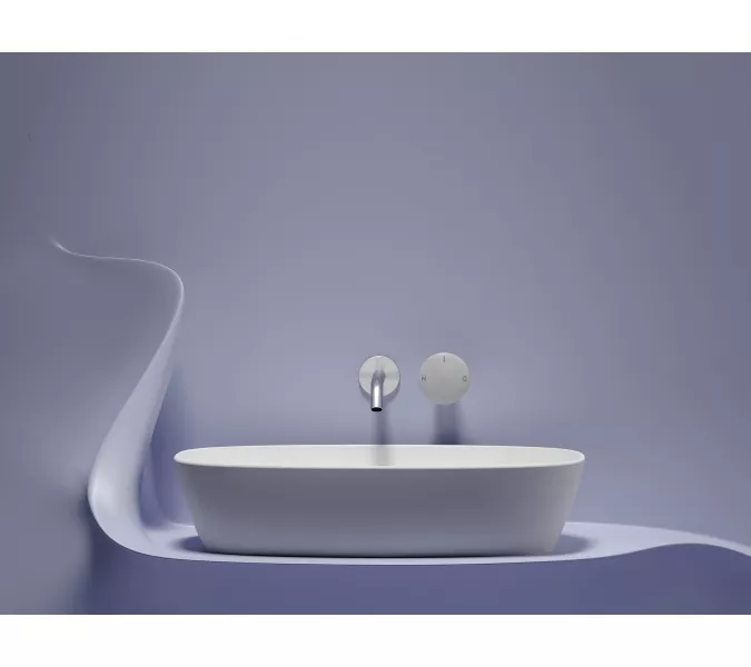 Умывальник чаша Ceramica Nova накладная овальная (цвет Белый Матовый) Element 600*380*138мм, Выбрать цвет: Белый матовый, изображение 4