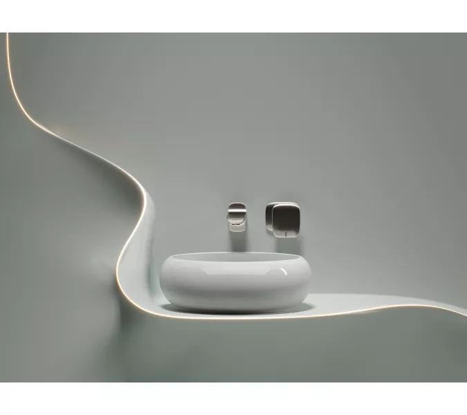 Умывальник чаша Ceramica Nova накладная круглая Element 360*360*120мм, Выбрать цвет: Белый, изображение 5