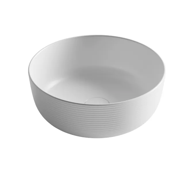Раковина Ceramica Nova накладная круглая 356*356*135, без перелива, цвет белый матовый, Выбрать цвет: Белый матовый, изображение 4