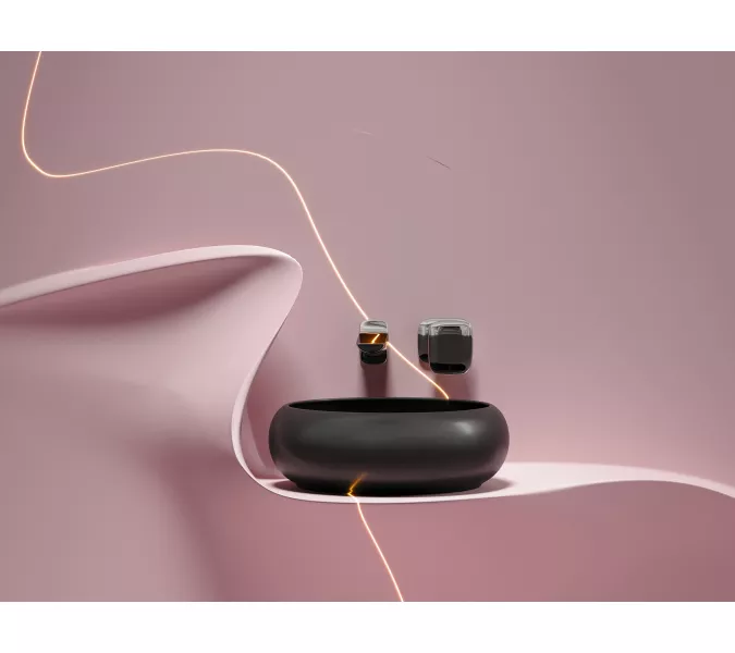 Умывальник чаша Ceramica Nova накладная круглая (цвет Черный Матовый) Element 360*360*120мм, Выбрать цвет: Черный, изображение 5