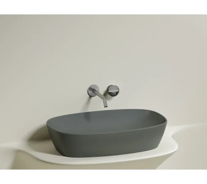 Умывальник чаша Ceramica Nova накладная овальная (цвет Антрацит Матовый) Element 600*380*138мм, Выбрать цвет: Антрацит матовый, изображение 4