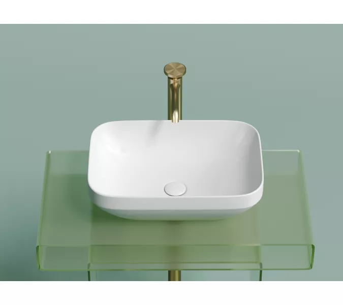 Умывальник чаша Ceramica Nova накладная прямоугольная (цвет Белый Матовый) Element 500*359*145мм, Выбрать цвет: Белый матовый, изображение 5