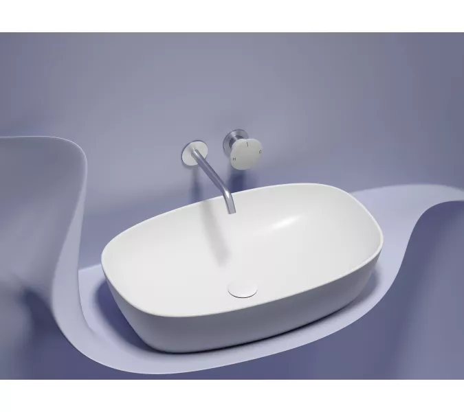 Умывальник чаша Ceramica Nova накладная овальная (цвет Белый Матовый) Element 600*380*138мм, Выбрать цвет: Белый матовый, изображение 5