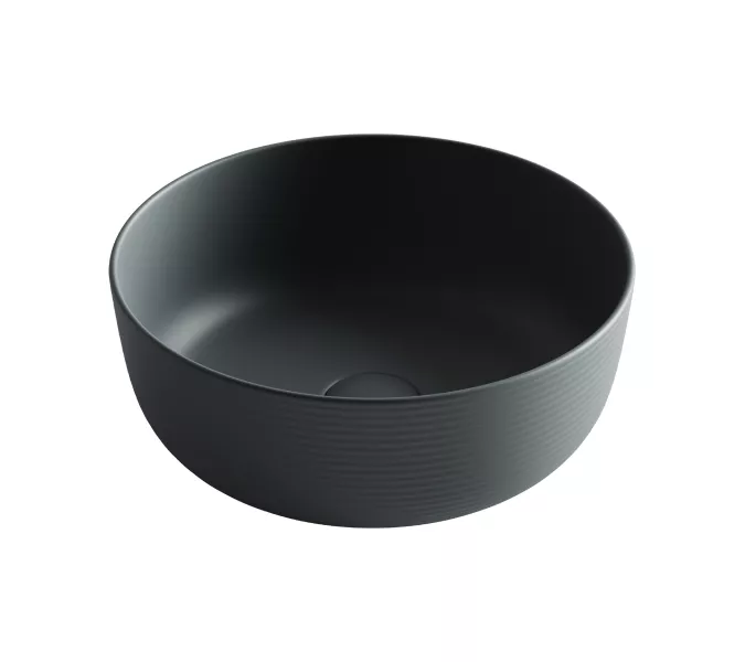 Раковина Ceramica Nova накладная круглая 356*356*135, без перелива, цвет темный антрацит матовый, Выбрать цвет: Темный антрацит матовый, изображение 5