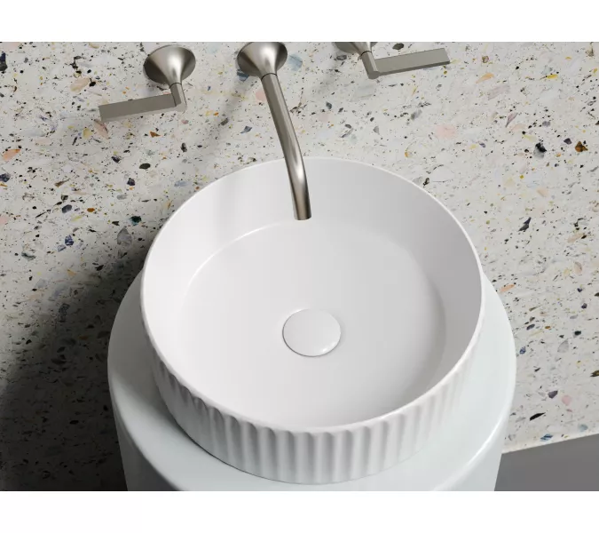 Умывальник чаша Ceramica Nova  накладная круглая (цвет Белый Матовый) Element 360*360*115мм, Выбрать цвет: Белый матовый