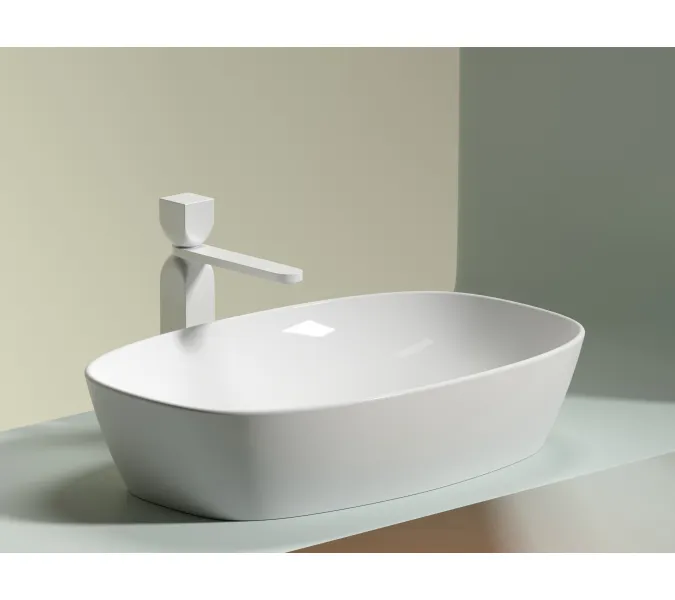 Умывальник чаша Ceramica Nova накладная овальная Element 600*380*138мм, Выбрать цвет: Белый, изображение 7