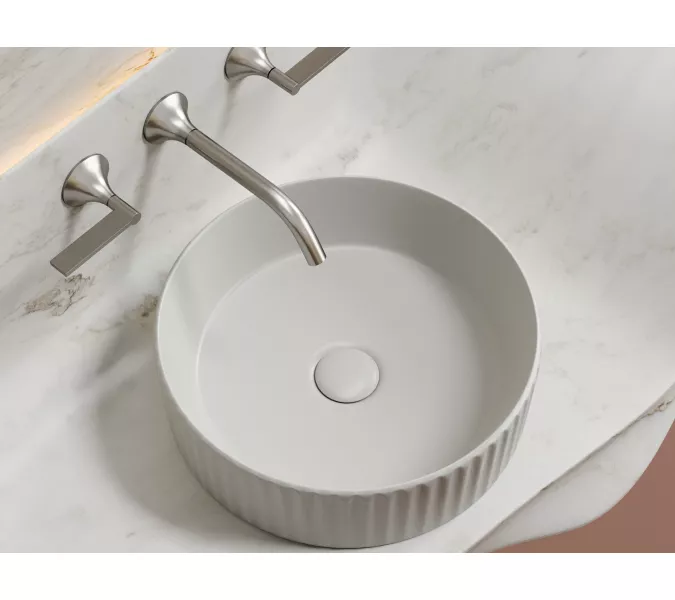 Умывальник чаша Ceramica Nova накладная круглая (цвет Серый Матовый) Element 360*360*115мм, Выбрать цвет: серый