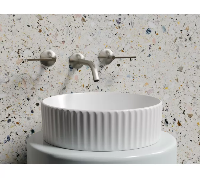 Умывальник чаша Ceramica Nova  накладная круглая (цвет Белый Матовый) Element 360*360*115мм, Выбрать цвет: Белый матовый, изображение 5