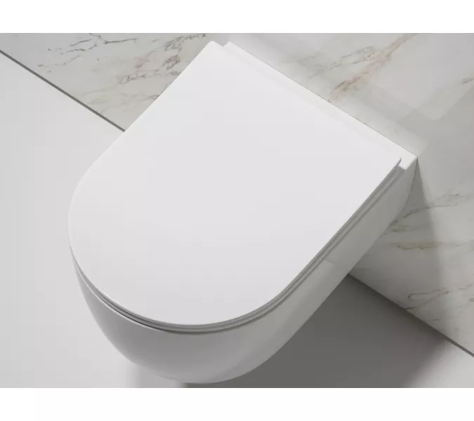 Подвесной унитаз Ceramica Nova Modena  Rimless, Выбрать цвет: Белый, изображение 5