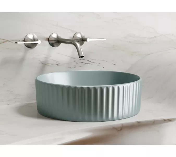 Умывальник чаша Ceramica Nova накладная круглая (цвет Зеленый Матовый) Element 360*360*115мм, Выбрать цвет: Зеленый, изображение 5