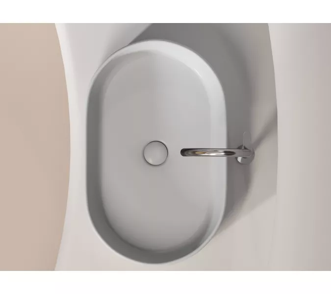 Умывальник чаша Ceramica Nova накладная овальная (цвет Серый Матовый) Element 608*385*122мм, Выбрать цвет: Серый, изображение 6