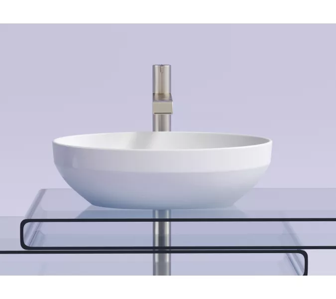 Умывальник чаша Ceramica Nova накладная овальная Element 502*363*145мм, Выбрать цвет: Белый, изображение 6