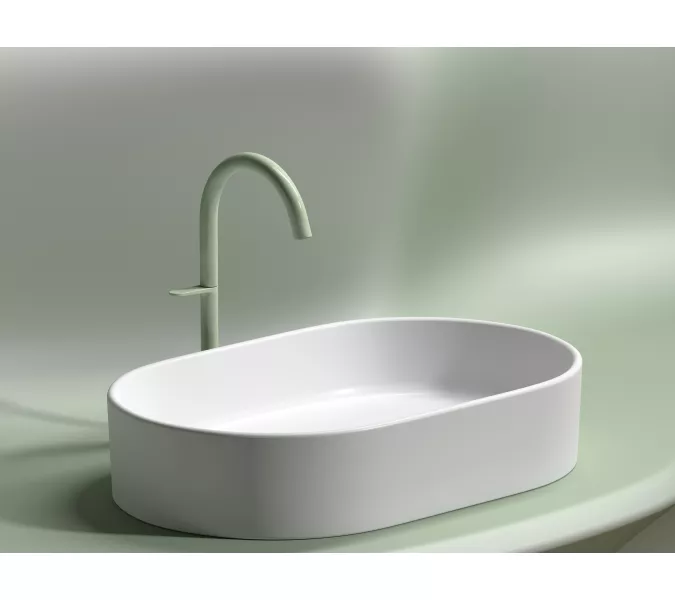 Умывальник чаша Ceramica Nova накладная овальная (цвет Белый Матовый) Element 608*385*122мм, Выбрать цвет: Белый матовый, изображение 6