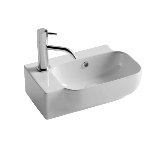 Рукомойник Ceramica Nova подвесной L/R  403*249*140, с отверстием под смеситель , с системой перелива, Ориентация: правая, изображение 6