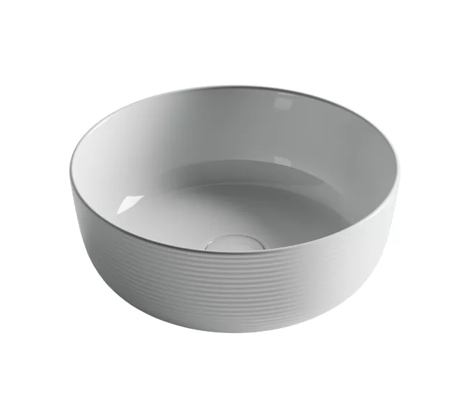 Раковина Ceramica Nova накладная круглая 356*356*135, без перелива, цвет белый, Выбрать цвет: Белый, изображение 6