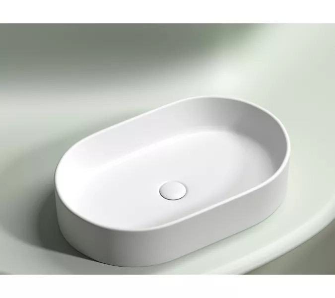Умывальник чаша Ceramica Nova накладная овальная (цвет Белый Матовый) Element 608*385*122мм, Выбрать цвет: Белый матовый, изображение 7