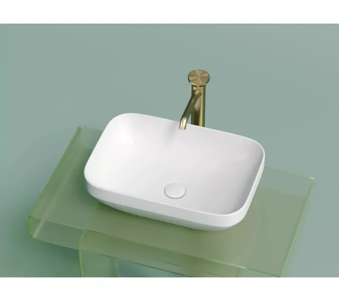 Умывальник чаша Ceramica Nova накладная прямоугольная (цвет Белый Матовый) Element 500*359*145мм, Выбрать цвет: Белый матовый, изображение 7